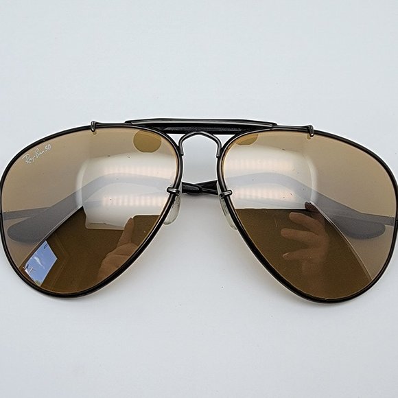 Ray-Ban B&L W0510 The General Black Chrome Frame RB-50 Lens Sunglasses 58-14 - Picture 13 of 15